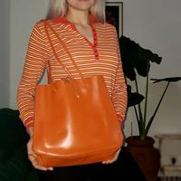 Furla borsa in vera pelle vintage. made in Italy.