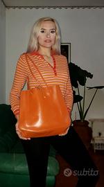 Furla borsa in vera pelle vintage. made in Italy.