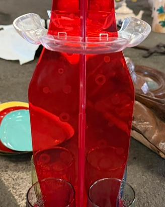 Gadget Coca cola vintage con bicchieri