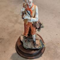 Statuetta Pescatore In Porcellana Primi '900