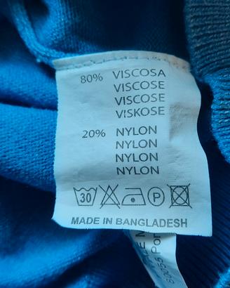 maglione a v uomo con toppe originali azzurro inte