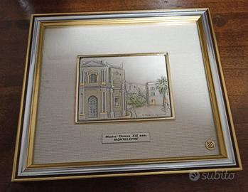 Bassorilievo in lastra argento 925/000 Montelepre