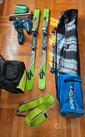 Set scialpinismo completo usato 3 volte -sci 167cm