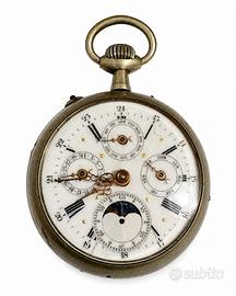 Antico orologio da tasca JURA  fasi lunari
