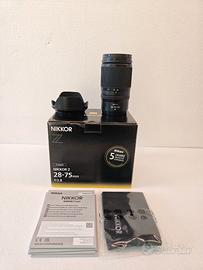 NIKKOR Nikon Z 28-75 mm f2.8 con 4 anni garanzia