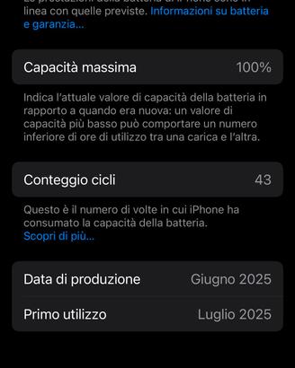 iPhone 16 Pro 256GB usato 1 mese