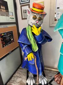 4 Statue - Tema Pinocchio in carta pesta