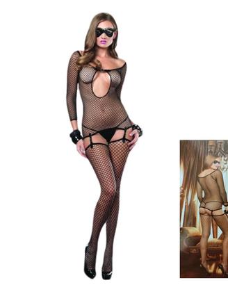 Bodystocking a rete aperto sexy completo