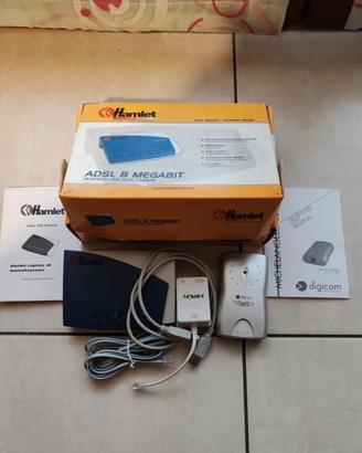 Modem ADSL Hamlet e scatola originale
