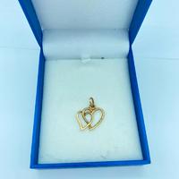Ciondolo cuori in oro 18 karati