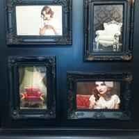 Quadro per foto elegante in plastica nera 