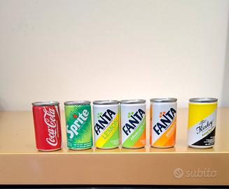 sei mini lattine da collezione 