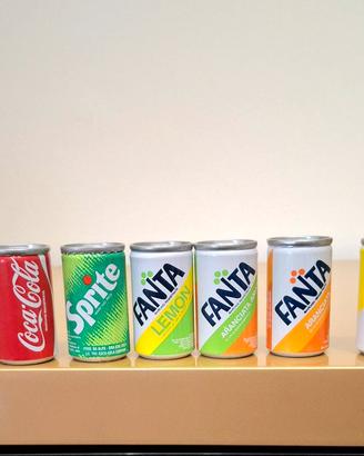 sei mini lattine da collezione 