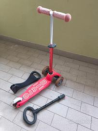 Mini Micro 3in1 Deluxe monopattino rosso Tutto per i bambini In