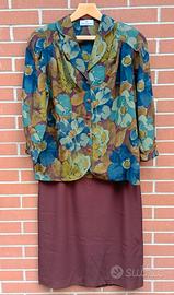 COMPLETO VINTAGE GONNA/CAMICIA DONNA ENRICA TG 45