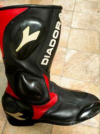 Stivali moto Diadora n. 42 – neri e rossi