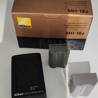 2 Batterie Nikon e caricabatteria rapido MH-18a