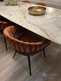 Poltroncine colore ruggine