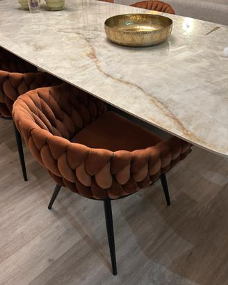 Poltroncine colore ruggine