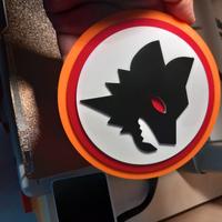 Logo As Roma Lupo di Gratton 3d