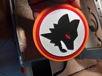 Logo As Roma Lupo di Gratton 3d