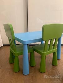 Tavolino + sedie in plastica ikea