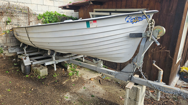 Barca Lancia 4mt + carrello stradale omologato