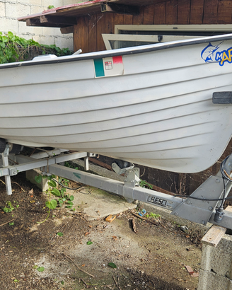 Barca Lancia 4mt + carrello stradale omologato