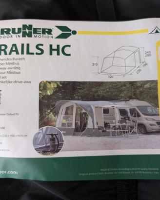 BRUNNER TRAILS HC tenda veranda per campeggio