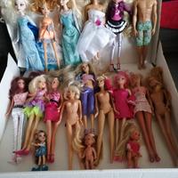 Lotto 18 bambole Barbie Elsa Winx Ken