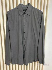 Camicia prada a pois bianchi e neri