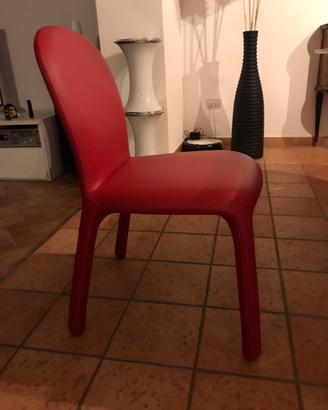 Sedie pelle rossa poltrona frau