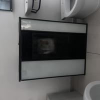 Stufa a pellet con vetro bianco