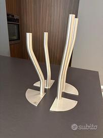 Set Portacandele in acciaio Progetti People -40%