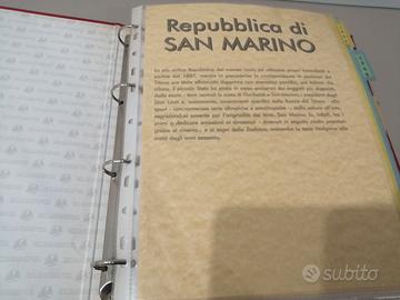 Lotto 570 francobolli + 4 foglietti San Marino