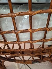 CULLA DI VIMINI  con materasso