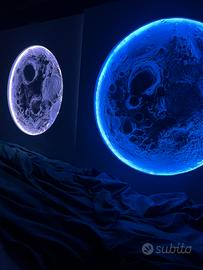 Quadro Luna 3D retroilluminato