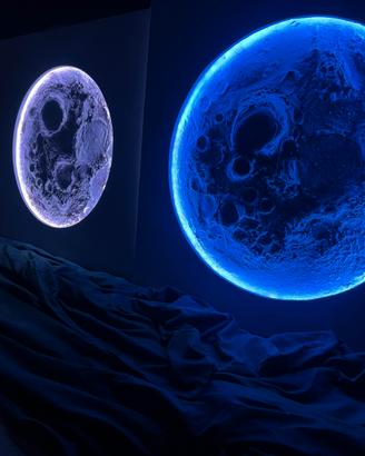 Quadro Luna 3D retroilluminato