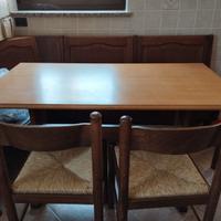 Tavolo e giropanca legno massiccio