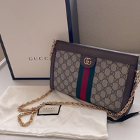 Borsa a tracolla piccola Gucci Ophidia GG