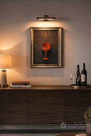  ,, Bicchiere Rosso " - Scultura da parete 3D
