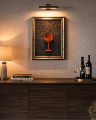  ,, Bicchiere Rosso " - Scultura da parete 3D