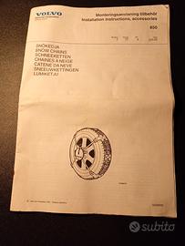Catene originali Volvo 850 850T5 940 NUOVE