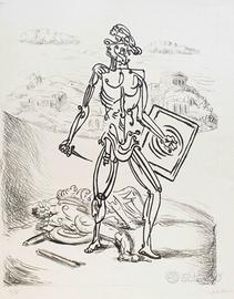 “ Le Gladiateur” Litografia giorgio de chirico