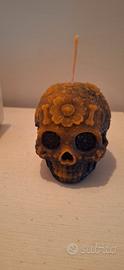candela a forma di 💀 Teschio artigianale profumat