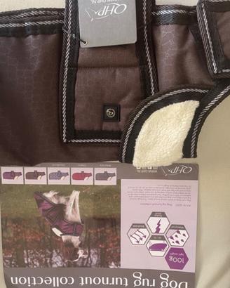 Cappottino impermeabile per cane QHP, dorso 35 cm