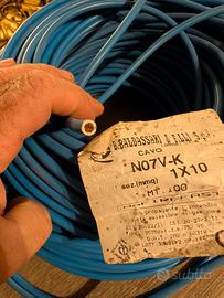 cavo unipolare 1x10 blu