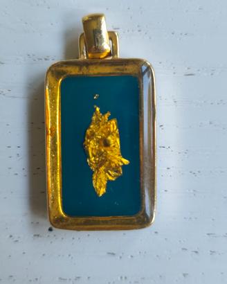 ciondolo Jules Berted foglia in oro