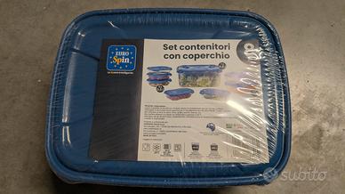 set 8 contenitori ermetici eurospin nuovi sigillat