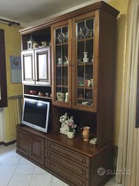 Mobile da salotto in legno di noce nazionale